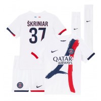 Paris Saint-Germain Milan Skriniar #37 Vonkajší Detský futbalový dres 2024-25 Krátky Rukáv (+ trenírky)